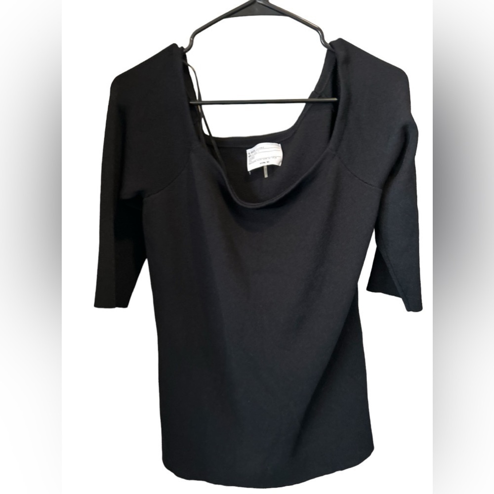 Rachel, Rachel Roy 3/4 Sleeve Off Shoulder black Top size XL